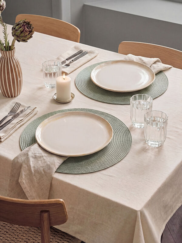 LCW HOME Woven Pattern Round Placemat