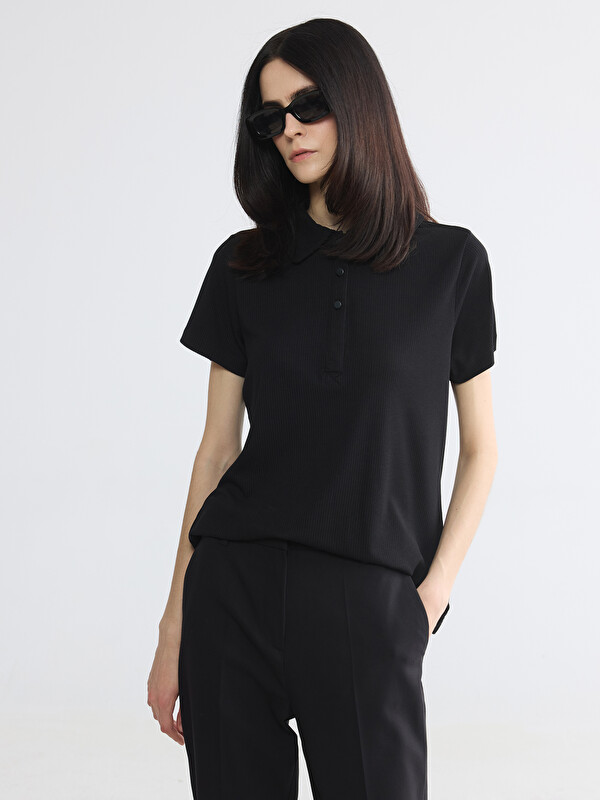 LCW EVERYDAY Polo Collar Women's T-Shirt