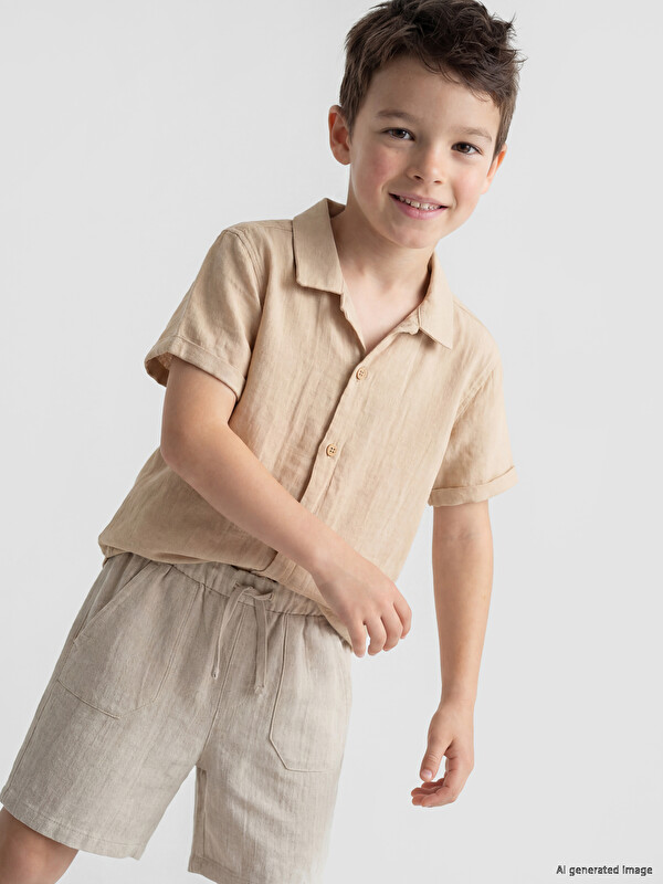 LCW Kids Pamuklu Erkek Çocuk Gömlek