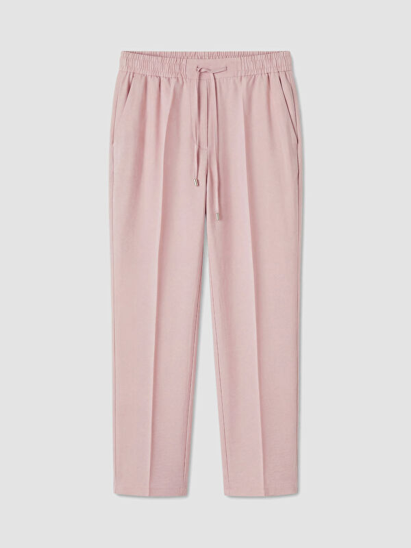 LCW Modest Elastic Waist Carrot Fit Women's Trousers