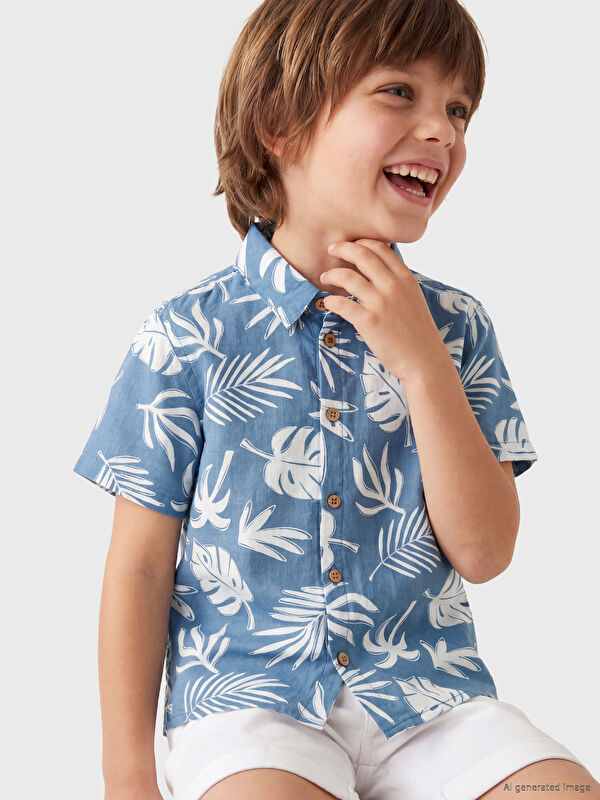 LCW Kids Erkek Bebek Gömlek ve Şort