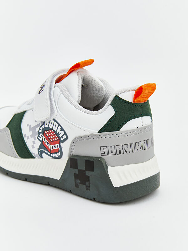 Minecraft Baskılı Erkek Çocuk Spor Ayakkabı - Görsel 7