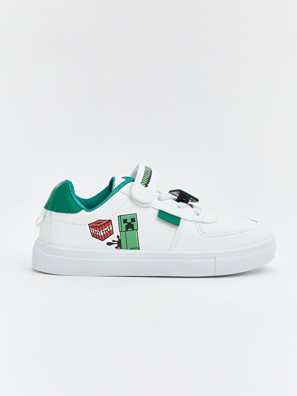 Minecraft Baskılı Erkek Bebek Spor Ayakkabı - Görsel 3