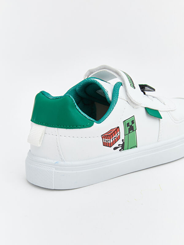 Minecraft Baskılı Erkek Bebek Spor Ayakkabı - Görsel 6