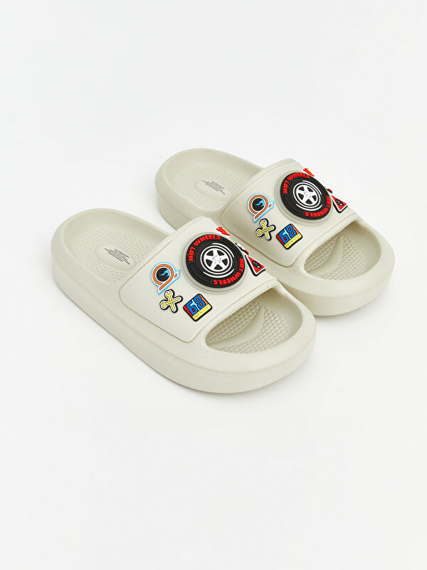 LCW STEPS Hot Wheels Baskılı Erkek Çocuk Terlik