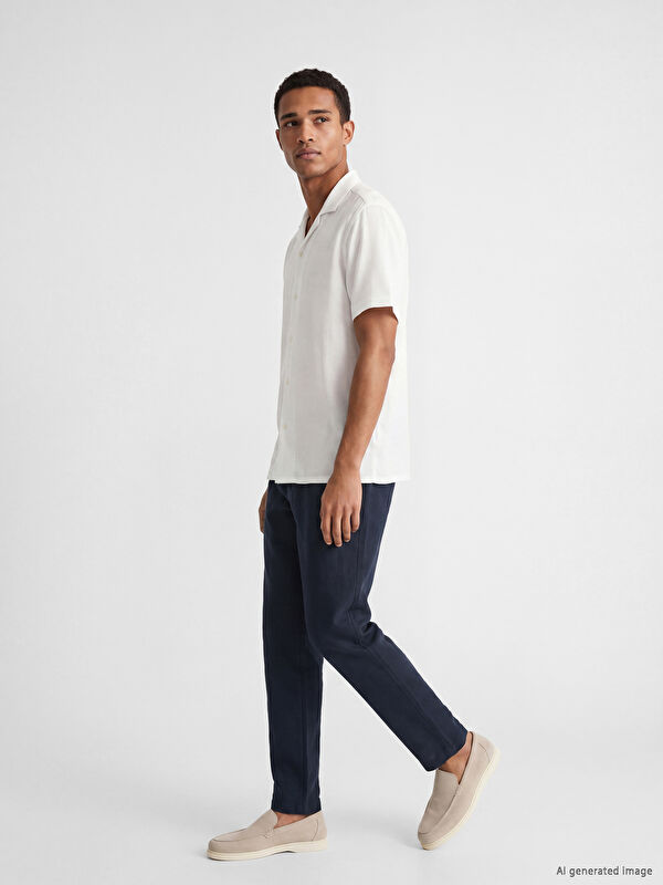 LCW Vision Regular Fit Keten Görünümlü Erkek Pantolon