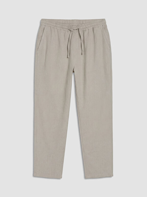 LCW Vision Regular Fit Erkek Keten Görünümlü Pantolon