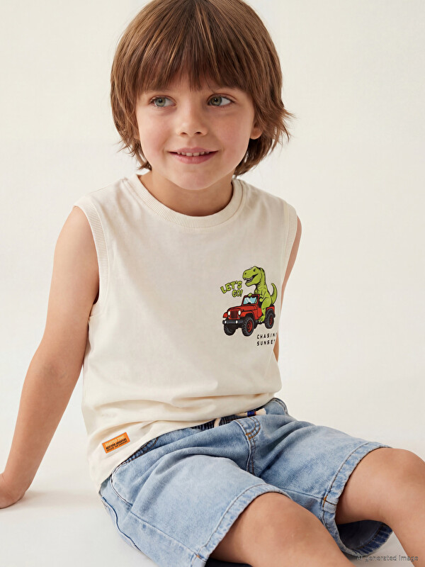 LCW Kids Принтованная мальчиковая майка