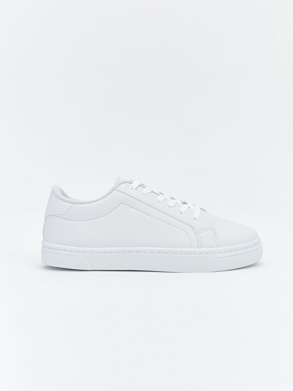 Deri Görünümlü Kadın Spor Ayakkabı - Görsel 3