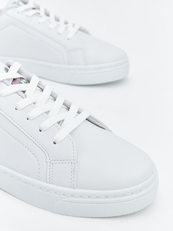 Deri Görünümlü Kadın Spor Ayakkabı - Görsel 4