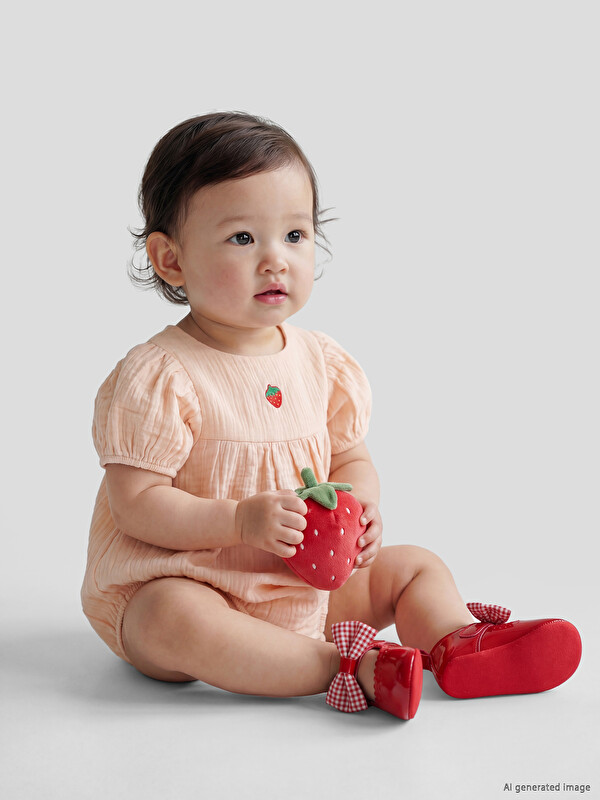 LCW baby Vezeni muslin bodi na kopčanje za bebe devojčice