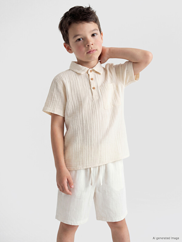 LCW Kids Polo Collar Boys' T-Shirt