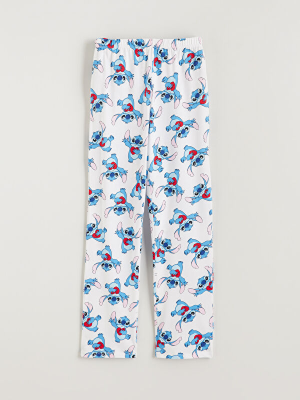 LCW Young Beli Lastikli Stitch Baskılı Kadın Pijama Altı
