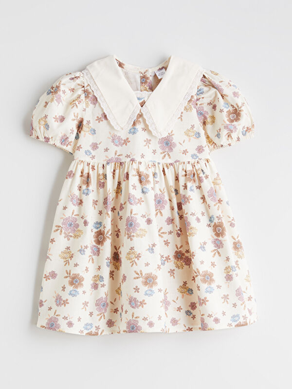 LCW Kids Çiçekli Kız Çocuk Elbise