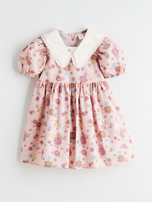 LCW Kids Çiçekli Kız Çocuk Elbise
