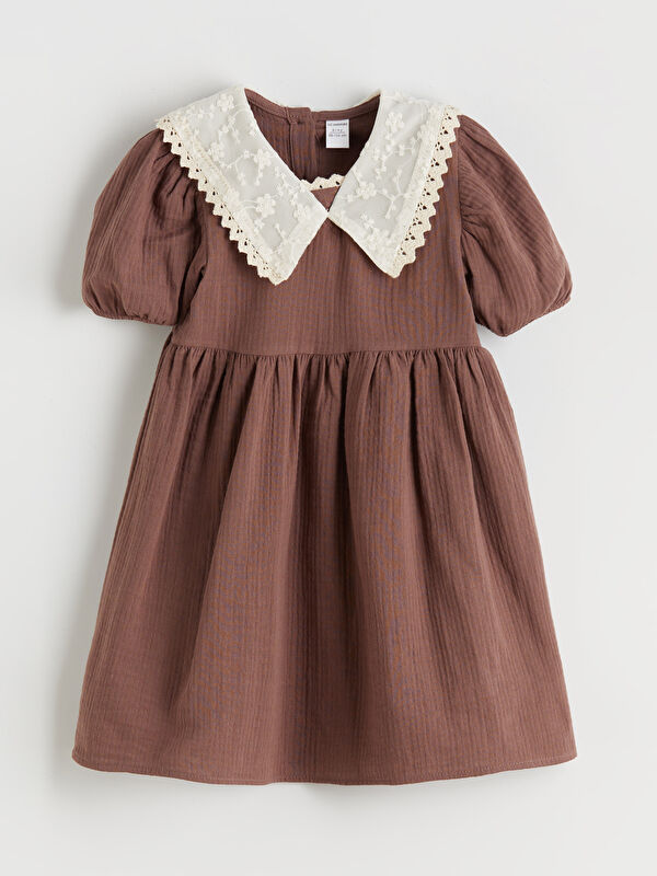 LCW Kids Bebe Yaka Kız Çocuk Elbise