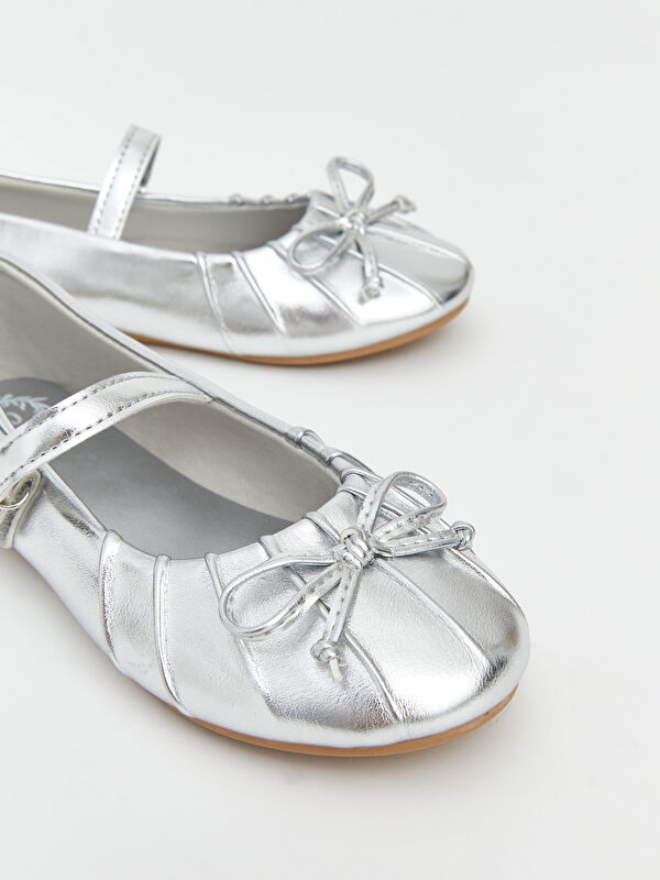 Lcw Steps Gri Lcw Steps Fiyonk Detaylı Kız Çocuk Babet