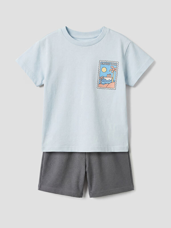 LCW baby Baby Boys' Printed Shorts Set