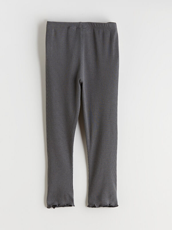 LCW baby Gerippte Baby-Mädchen-Leggings mit elastischem Bund.