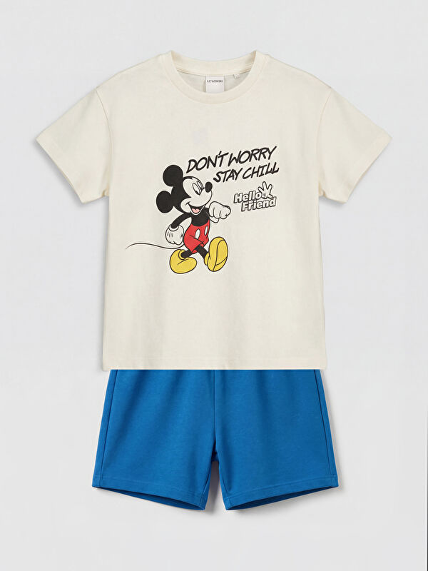 LCW baby T-shirt et short imprimés Mickey Mouse pour bébé garçon