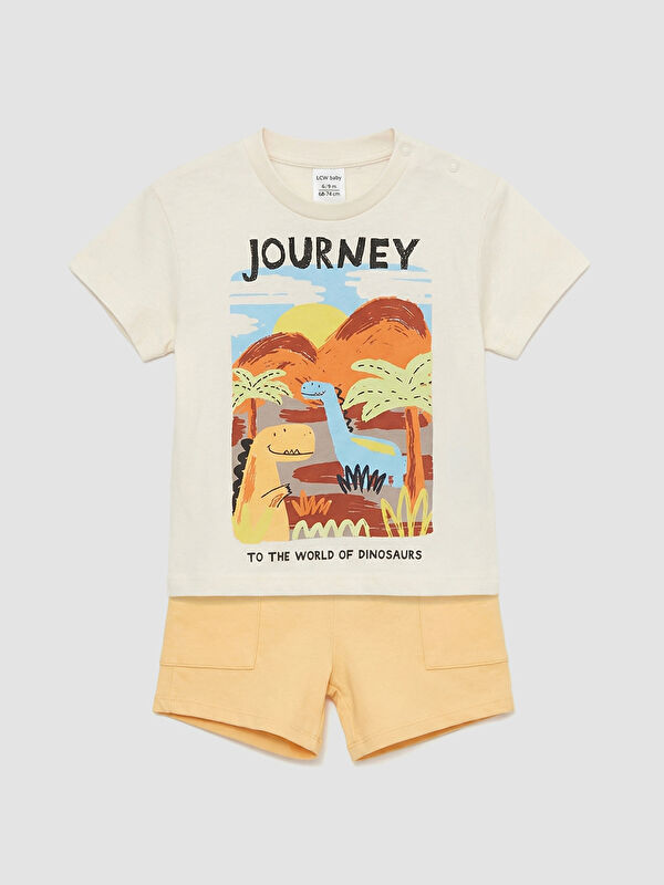 LCW baby طقم طوبي مصفر طفل صغير