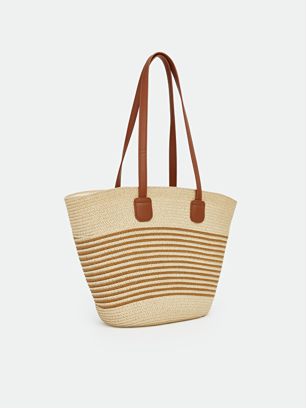 LCW ACCESSORIES Women's Rattan Beach Bag