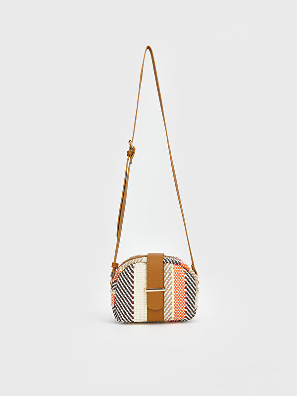 LCW ACCESSORIES Braided Pattern Women's Shoulder Bag