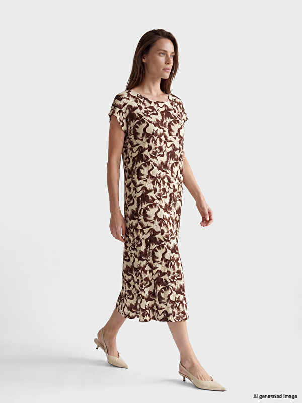 LCW Grace Rochie Croiala A Cu Model Guler Rotund