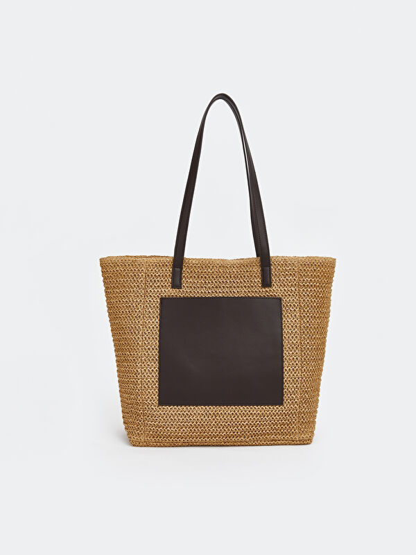 LCW ACCESSORIES Kadın Hasır Plaj Çantası