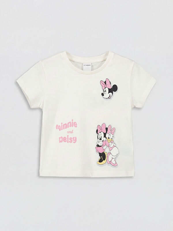 LCW baby Minnie Mouse Baskılı Kız Bebek Tişört