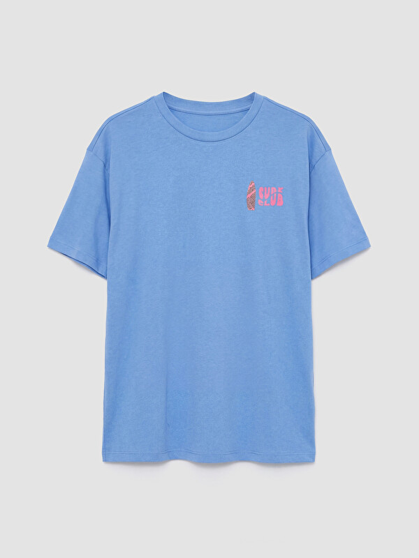 LCW Kids Crew Neck Printed Girls' T-Shirt