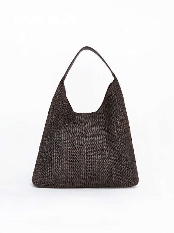 LCW ACCESSORIES Knitted Patterned Women's Shoulder Bag
