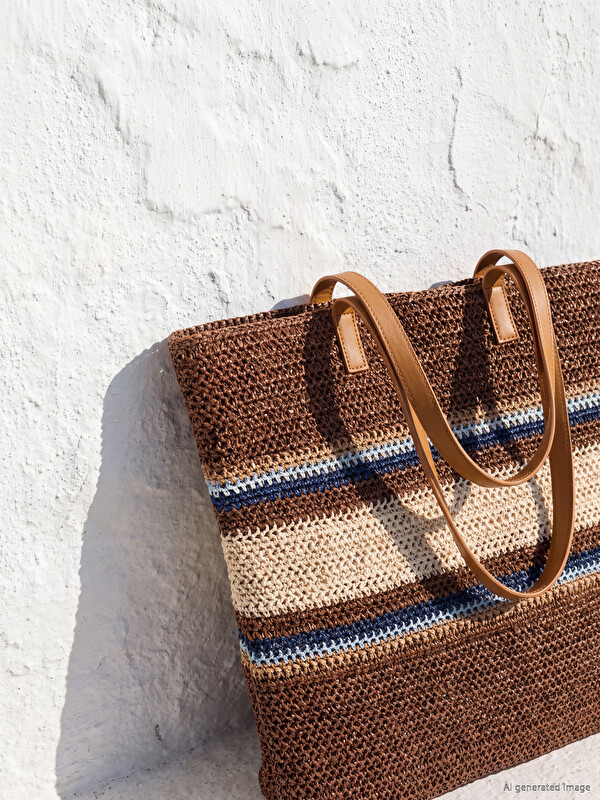 LCW ACCESSORIES Women's Rattan Beach Bag