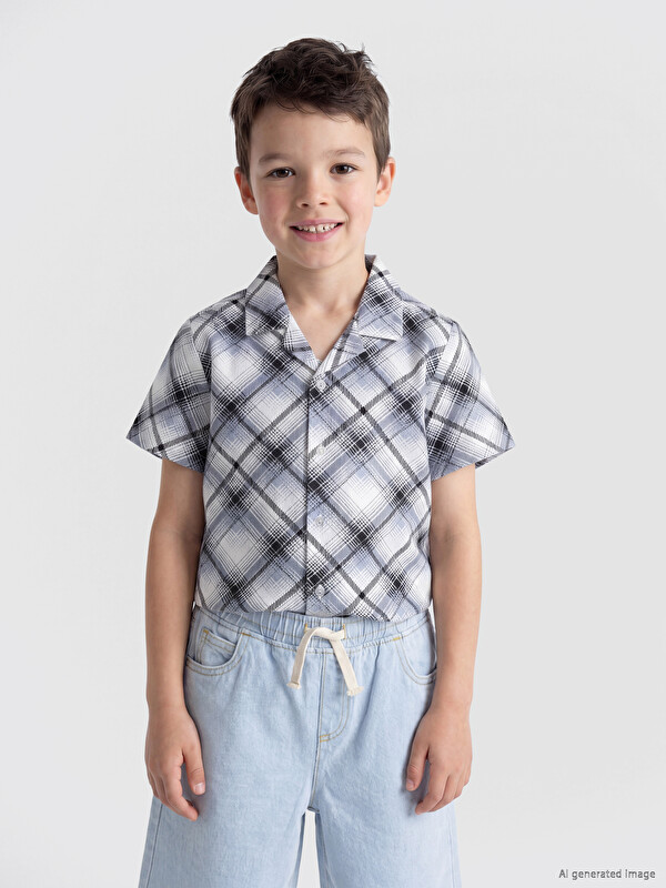 LC WAIKIKI The Plaid Shirt for the Young Gentleman