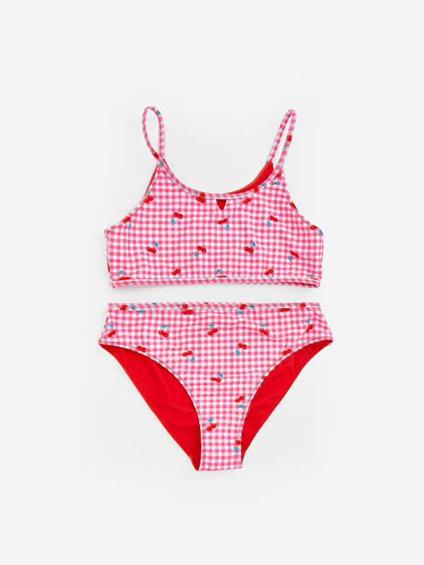 LCW Kids Desenli Kız Çocuk Bikini