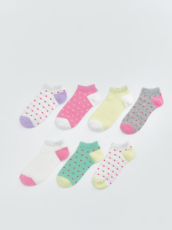 LCW Kids Kız Çocuk Patik Çorap 7'li