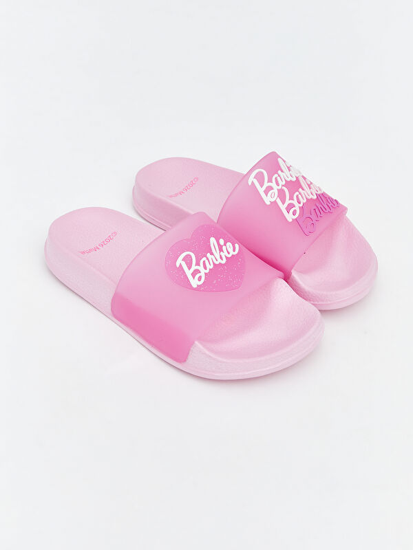 LCW STEPS Barbie Printed Baby Girls' Sliders