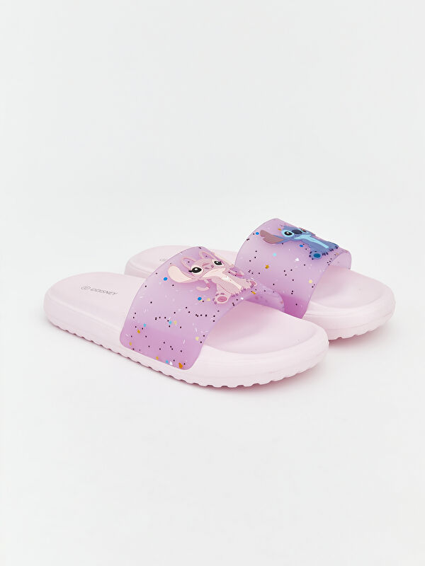 LCW STEPS Lilo and Stitch Printed Girls' Sliders