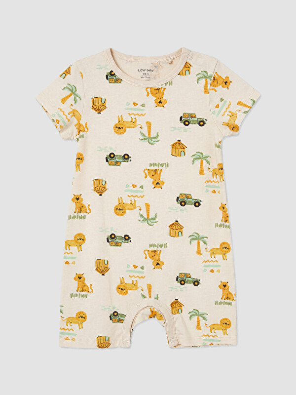 LCW baby Desenli Erkek Bebek Tulum