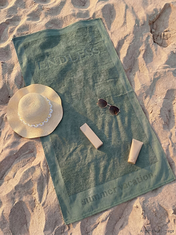 LCW ACCESSORIES Pamuklu Erkek Plaj Havlusu 70x150 cm