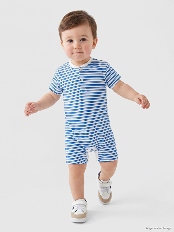 LCW baby Striped Baby Boys' Jumpsuit