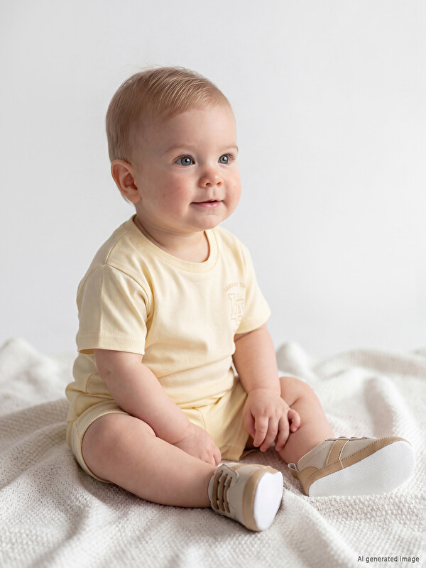 LCW baby Baskılı Erkek Bebek Şortlu Takım