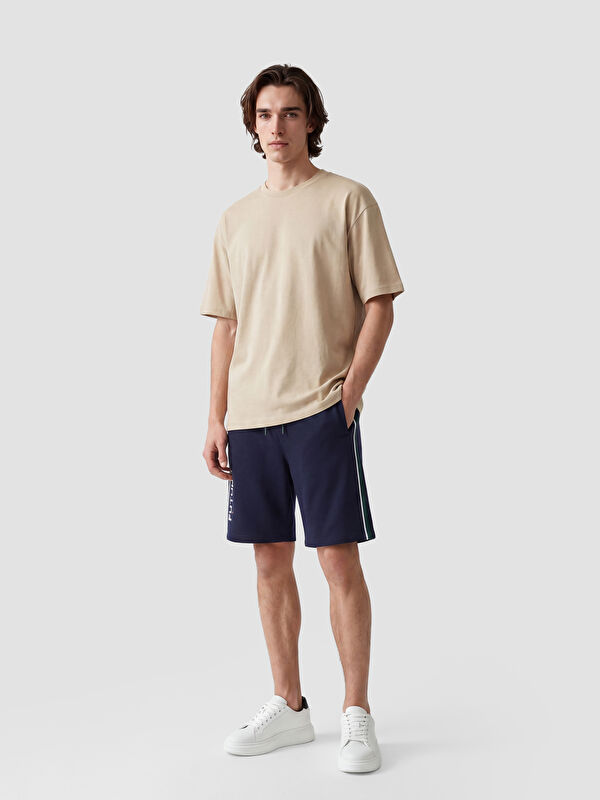 LC WAIKIKI Шорты-пижамные брюки стандартного кроя с принтом и полоской для мужчин