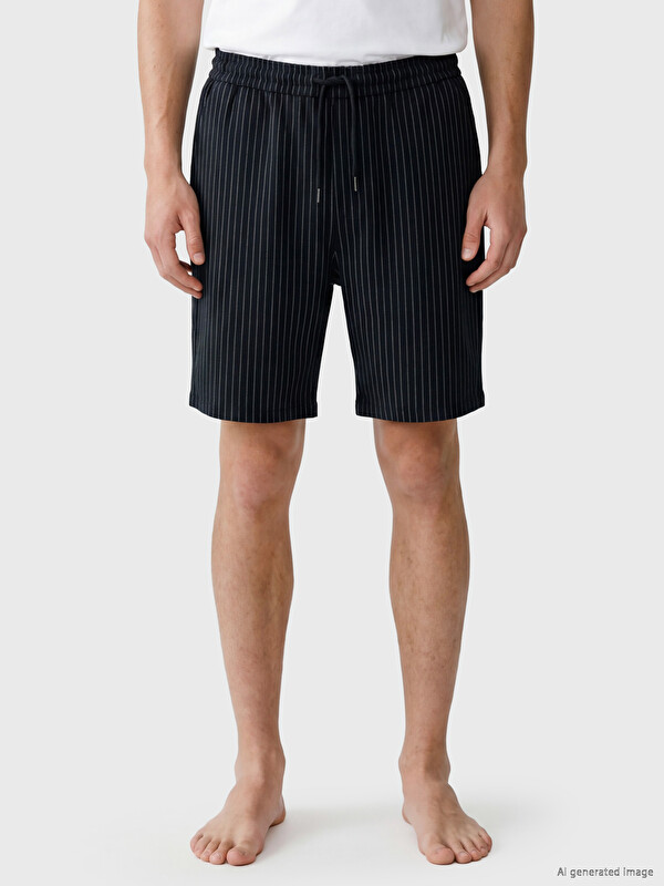 LC WAIKIKI Regular Fit Çizgili Erkek Şort