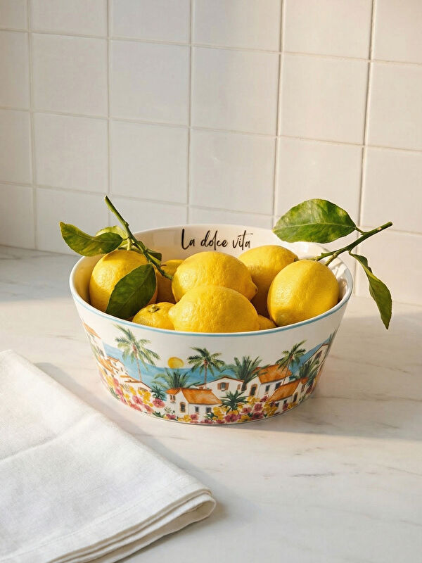 LCW HOME Baskılı Porselen Salata Kasesi