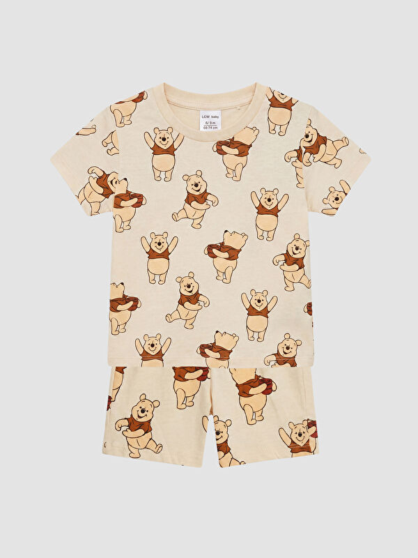 LCW baby Baby Boy BEIGE Shortie Pyjama Set