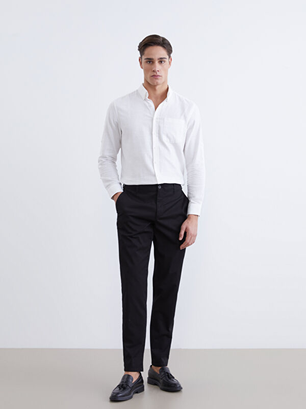 LCWAIKIKI Classic Dar Kalıp Gabardin Erkek Chino Pantolon