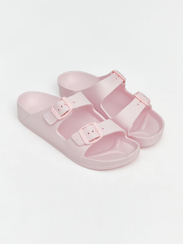 LCW STEPS Thick Soled Double Buckled Girls' Sliders