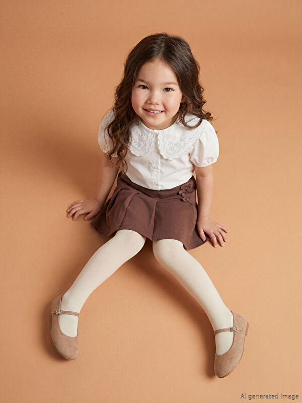 LCW Kids Girls' Skort and Tights
