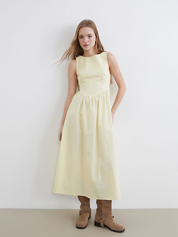 XSIDE Fitted Waist Poplin Dress